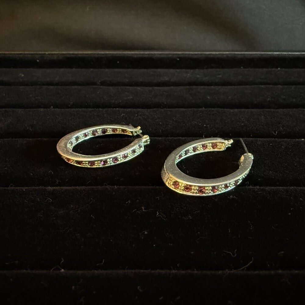 Eternal Violet Horseshoe Hoops